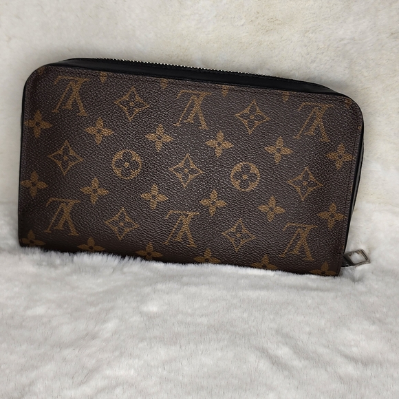 Louis Vuitton Monogram Macassar Zippy XL Brown Long Wallet - Picture 2 of 9